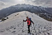 Sulle nevi del RESEGONE ad anello da Fuipiano (27febb21)- FOTOGALLERY